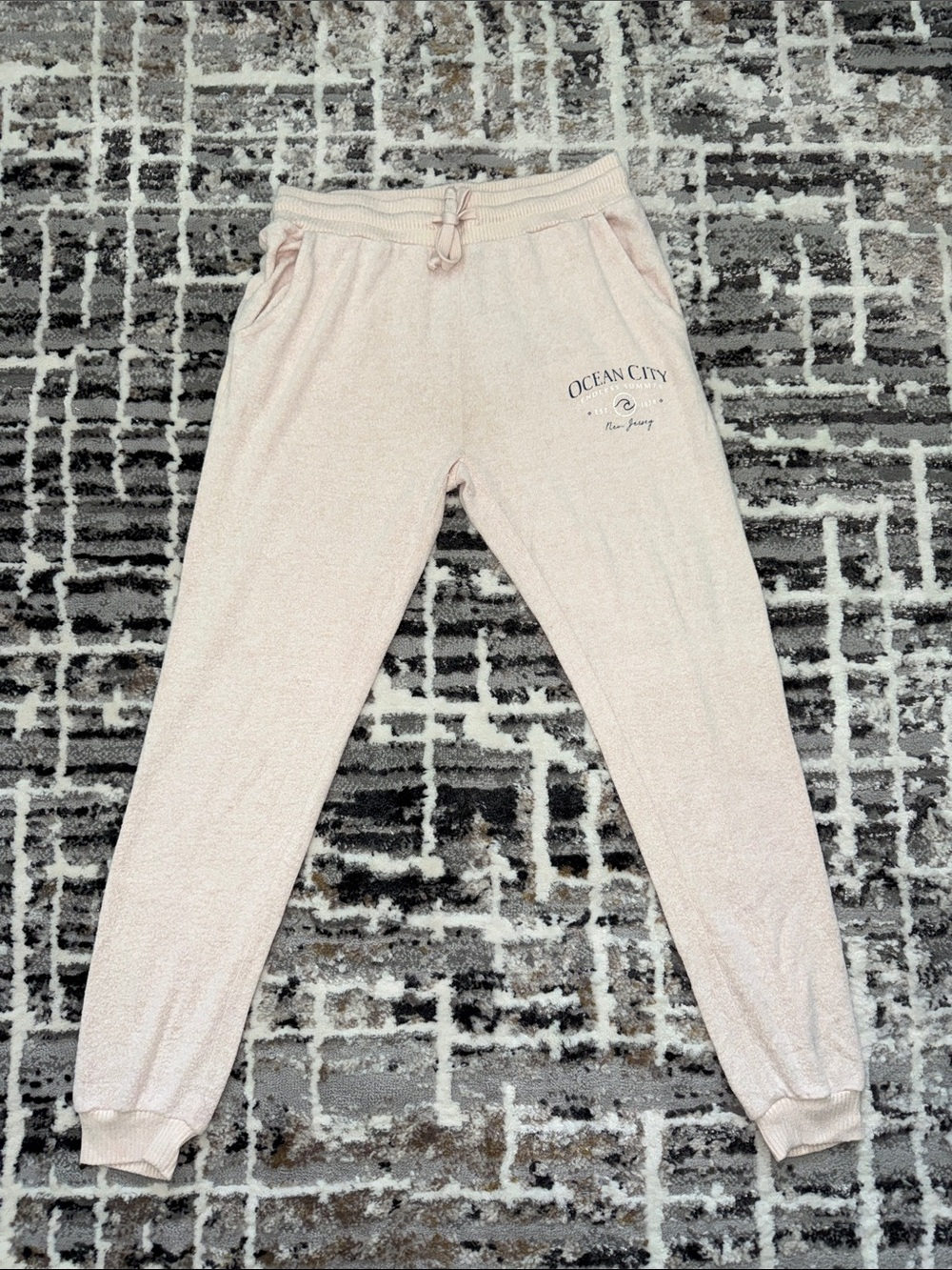 Ocean Drive Blush Knit Lounge Pants